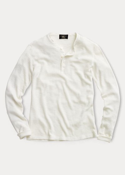 Henley Ralph Lauren Waffle-Knit Algodão Homem 34256-QKHR